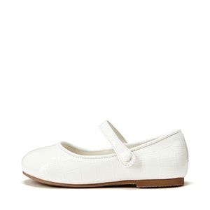 Elegant White Kids Dress Shoes